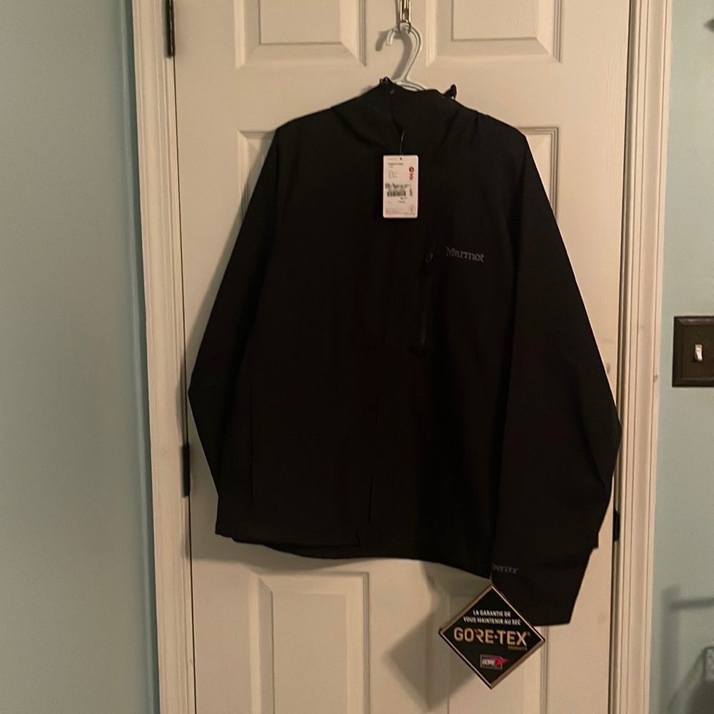NWT Men’s Black Marmot Minimalist Jacket, Size XL
